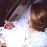 Josie and sis after the delivery