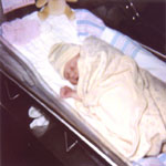 One day old and sleeping soundly