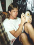 me and Winston, the dancing monkey -- Fall 1992